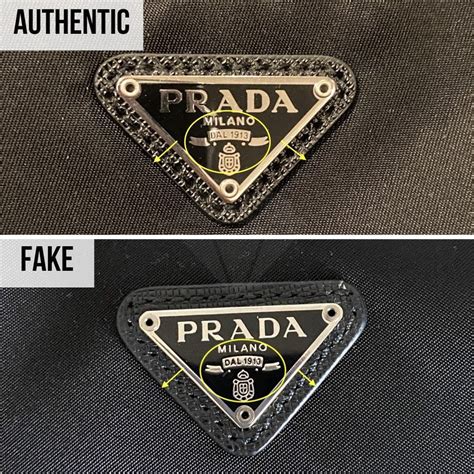 how to tell if my prada handbag is real|authentic Prada bag identification.